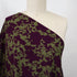 Atelier Jupe - 100% Viscose - Khaki Viscose with Purple Flowers